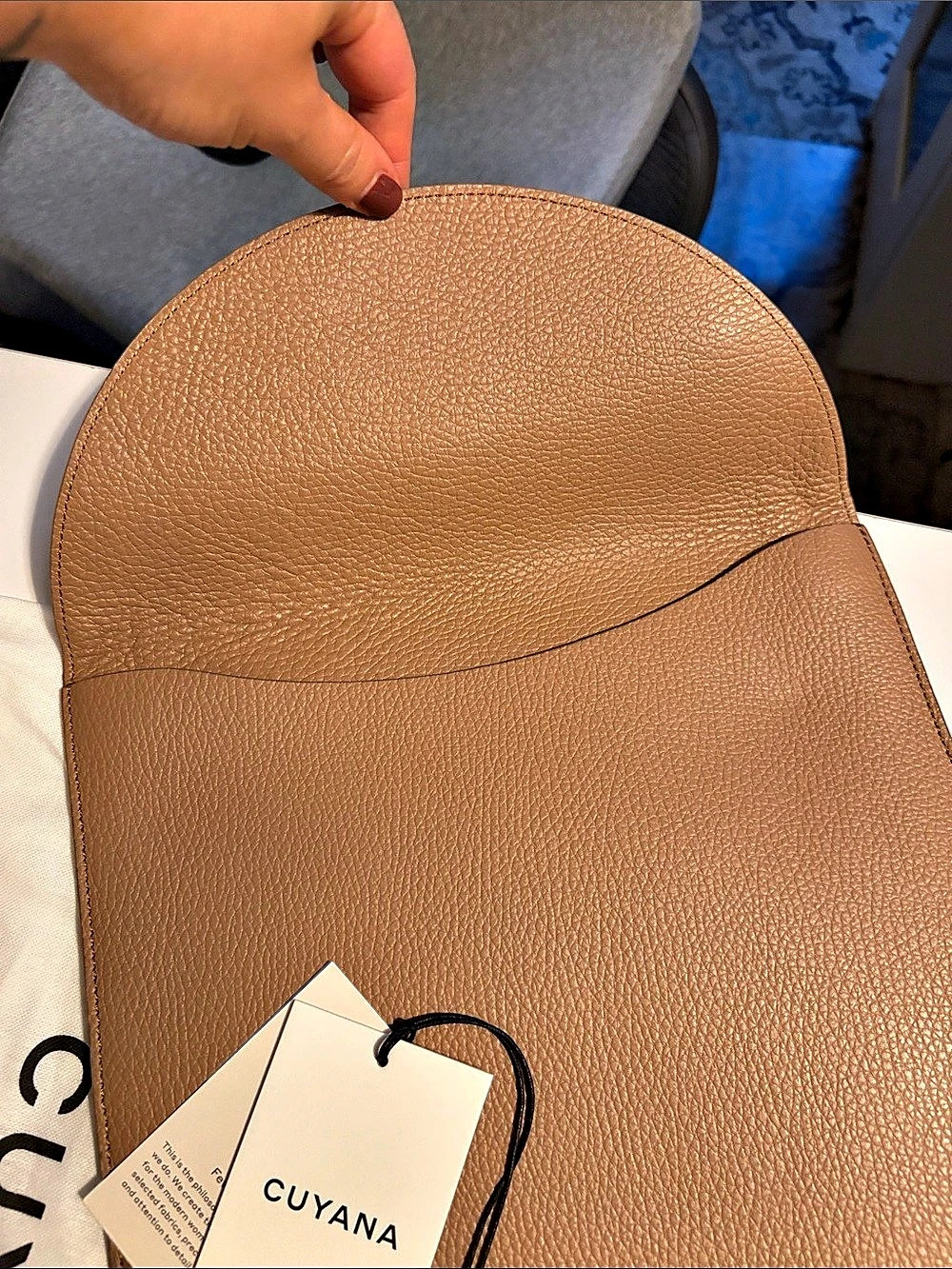 Cuyana System Laptop Sleeve in Brown - Picture 2 of 7